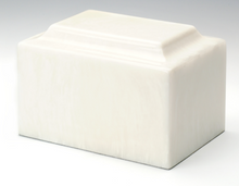 Load image into Gallery viewer, Onyx Pearl Infant/Child/Pet Funeral Cremation Urn 50 Cubic Inches, TSA Approved
