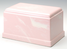 Load image into Gallery viewer, Olympus Cultured Marble Pink Adult Cremation Urn, 275 Cubic Inches TSA Approved
