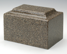 Load image into Gallery viewer, Classic Brown Granite Infant/Pet/Child Cremation Urn,100 Cubic In. TSA Approved

