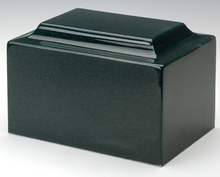 Load image into Gallery viewer, Green Granite Infant/Child/Pet Funeral Cremation Urn 50 Cubic Inch TSA Approved
