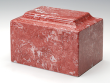 Load image into Gallery viewer, Small/Keepsake Marble Rose Funeral Cremation Urn, 5 Cubic Inches TSA Approved
