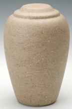 Load image into Gallery viewer, Small Grecian Stone Tone Catalina Keepsake Cremation Urn,35 Cu. In. TSA Approved

