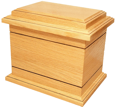Large/Adult 220 Cubic Inch Wilmington Oak Funeral Cremation Urn- Made in USA