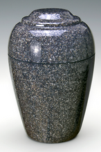 Load image into Gallery viewer, Small Grecian Brown Granite Keepsake Funeral Cremation Urn, 35 C.I TSA Approved
