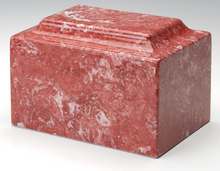 Load image into Gallery viewer, Marble Rose Infant/Child/Pet Funeral Cremation Urn 50 Cubic Inches, TSA Approved
