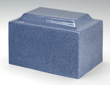 Load image into Gallery viewer, Small/Keepsake Granite Blue Funeral Cremation Urn, 5 Cubic Inches, TSA Approved
