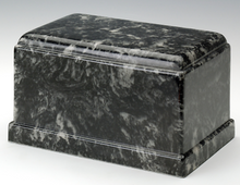 Load image into Gallery viewer, Olympus Cultured Marble Ebony Adult Cremation Urn, 275 Cubic Inches TSA Approved
