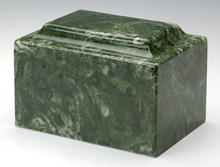 Load image into Gallery viewer, Marble Emerald Infant/Child/Pet Cremation Urn Ashes 50 Cubic Inches TSA Approved
