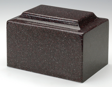 Load image into Gallery viewer, Classic Vintage Red Granite Adult Cremation Urn, 210 Cubic Inches, TSA Approved
