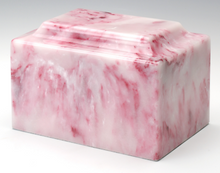 Load image into Gallery viewer, Onyx Ruby Infant/Child/Pet Funeral Cremation Urn 50 Cubic Inches, TSA Approved
