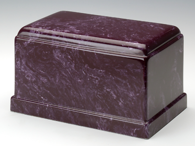 Olympus Cultured Marble Merlot Adult Cremation Urn, 275 Cubic Inch TSA Approved