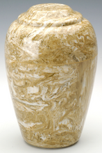 Load image into Gallery viewer, Grecian Marble Neptune Adult Funeral Cremation Urn 190 Cubic Inches TSA Approved

