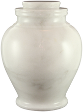 Load image into Gallery viewer, Serenity Antique White Marble Adult Funeral Cremation Urn
