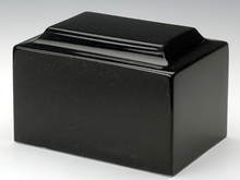 Load image into Gallery viewer, Black Granite Infant/Child/Pet Funeral Cremation Urn 50 Cubic Inch, TSA Approved
