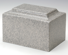 Load image into Gallery viewer, Gray Granite Infant/Child/Pet Funeral Cremation Urn 50 Cubic Inch, TSA Approved
