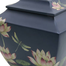 Load image into Gallery viewer, Waterlily Dragonfly Resin Adult 200 Cubic Inch Funeral Cremation Urn for Ashes
