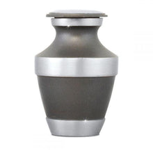 Load image into Gallery viewer, Small/Keepsake 4 Cubic Inches Artisanal Brass Funeral Cremation Urn for Ashes
