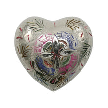 Load image into Gallery viewer, Lattice Heart Keepsake Cremation Urn 3 Cubic Inches
