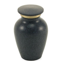 Load image into Gallery viewer, New,Solid Brass MAUS Granite Keepsake Funeral Cremation Urn, 5 Cubic Inches
