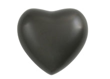 Load image into Gallery viewer, Heart Keepsake Funeral Cremation Urn for ashes, 3 Cubic Inches - Black Slate
