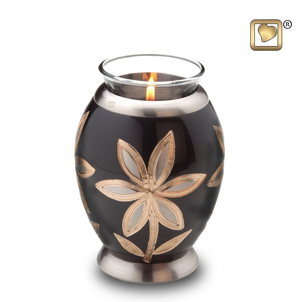 Majestic Lillies Infant/Child/Pet Tealight Funeral Cremation Urn, 20 Cubic In