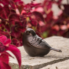 Load image into Gallery viewer, New,Solid Brass Antique Bronze Songbird Keepsake Funeral Cremation Urn for ashes
