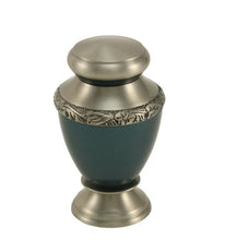 Load image into Gallery viewer, Keepsake Funeral Cremation Urn for ashes, 3 Cubic Inches - Artisan Indigo
