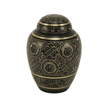 Load image into Gallery viewer, Solid Brass Radiance Infant/Child/Pet Funeral Cremation Urn 80 Cubic Inches
