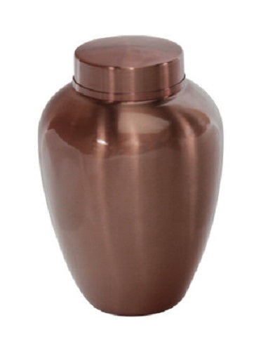 Small/Keepsake 30 Cubic Inches Copper Stainless Steel Cremation Urn for Ashes