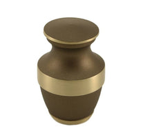 Load image into Gallery viewer, 6 Small/Keepsake Set Bronze Color Brass Funeral Cremation Urns,5 Cubic Inch each
