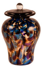 Load image into Gallery viewer, 100 Cubic Inch Palermo Evening Funeral Glass Cremation Urn for Ashes
