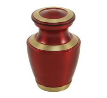 Load image into Gallery viewer, 6 Keepsake Set Red Funeral Cremation Urns for Ashes, 5 Cubic Inches each
