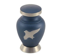 Load image into Gallery viewer, 6 Keepsake Set Blue Funeral Cremation Urns for Ashes, 5 Cubic Inches each
