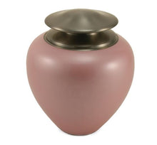 Load image into Gallery viewer, Adult 195 Cubic Inch Brass Pink Funeral Cremation Urn for Ashes
