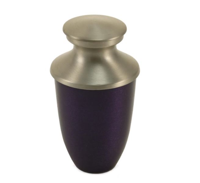 Purple 6 Keepsake Set Funeral Cremation Urns for Ashes, 5 Cubic Inches each