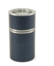 Load image into Gallery viewer, Small/Keepsake 20 Cubic Inch Blue Votive Aluminum Cremation Urn for Ashes

