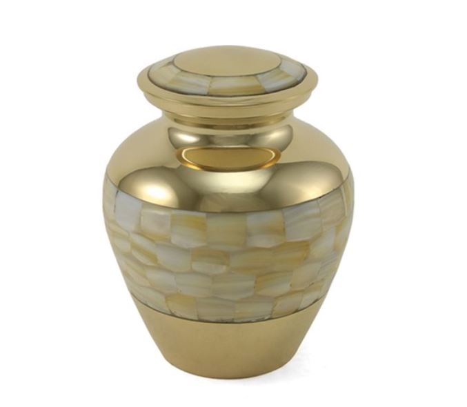 Bronze Brass Infant/Child/Pet 40 Cubic Inch Funeral Cremation Urn for Ashes