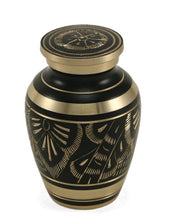 Load image into Gallery viewer, Black 6 Keepsake Set Funeral Cremation Urns for Ashes, 5 Cubic Inches each

