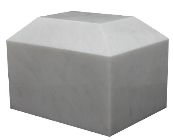 Large/Adult 190 Cubic Inch Summit Antique White Marble Cremation Urn for Ashes