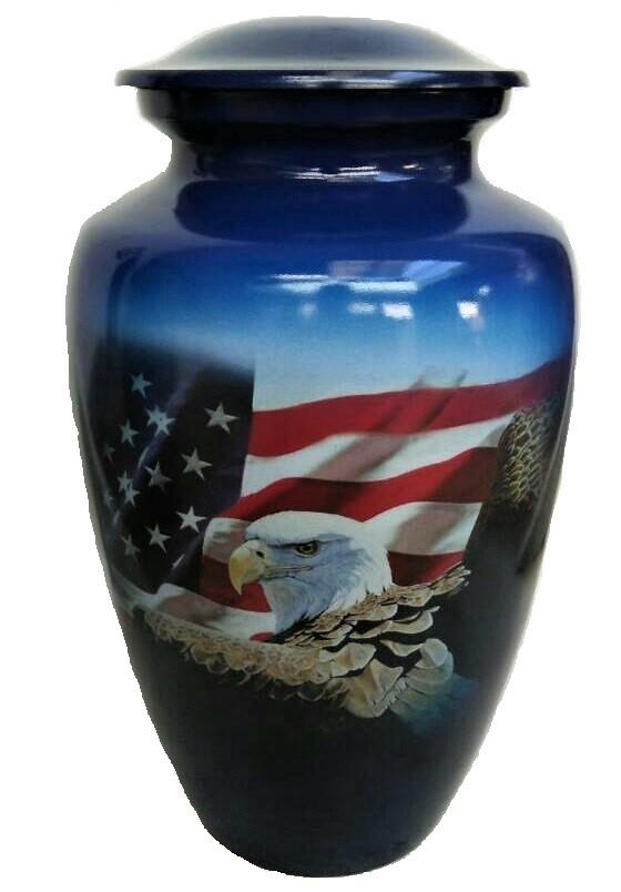 Small/Keepsake 3 Cubic Inch Freedom Aluminum Cremation Urn for Ashes