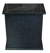 Load image into Gallery viewer, Large/Adult 240 Cubic Inch Legend Black Granite Funeral Cremation Urn for Ashes
