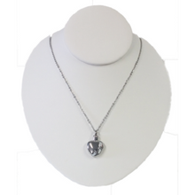 Load image into Gallery viewer, Stainless Steel Foot Print Cremation Urn Pendant for Ashes w/20-inch Necklace
