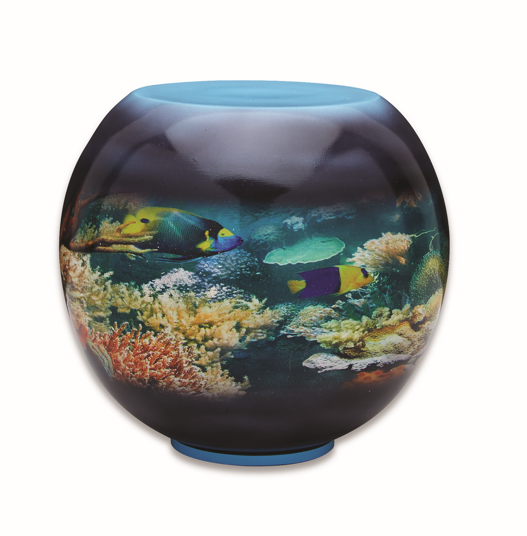 Fishbowl 250 Cubic Inches Large/Adult Funeral Cremation Urn for Ashes