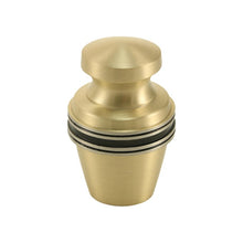 Load image into Gallery viewer, Keepsake Brass Bronze Funeral Cremation Urn for Ashes, 5 Cubic Inches

