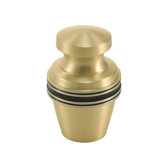 Keepsake Brass Bronze Funeral Cremation Urn for Ashes, 5 Cubic Inches