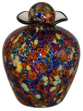 Load image into Gallery viewer, XL/Companion 400 Cubic Inch Rome Desert Funeral Glass Cremation Urn for Ashes
