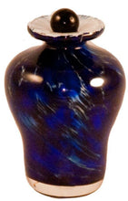 Load image into Gallery viewer, Small/Keepsake 3 Cubic Inch Palermo Water Glass Funeral Cremation Urn for Ashes
