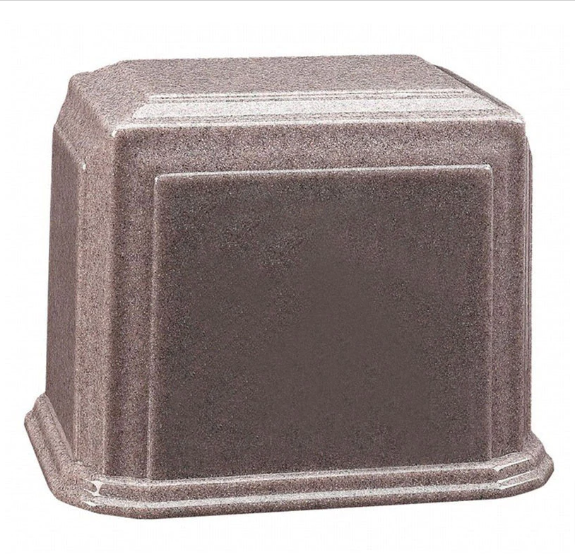 Extra-Large 500 Cubic Ins Granite Companion Cremation Urn - Choice of 15 Colors