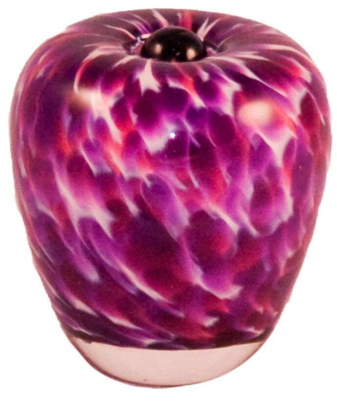Small/Keepsake 3 Cubic Inch Florence Rose Glass Funeral Cremation Urn for Ashes