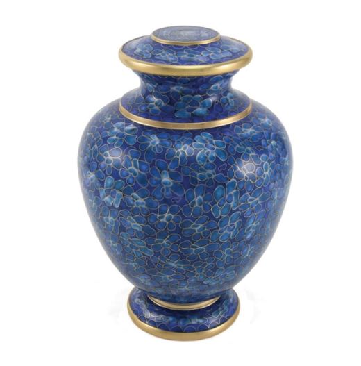 Cloisonne Adult 200 Cubic Inch Funeral Cremation Urn for Ashes